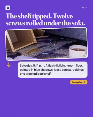 From Floor Chaos to One Next Step: a carousel template from the Template Foundry, on a sample brand
