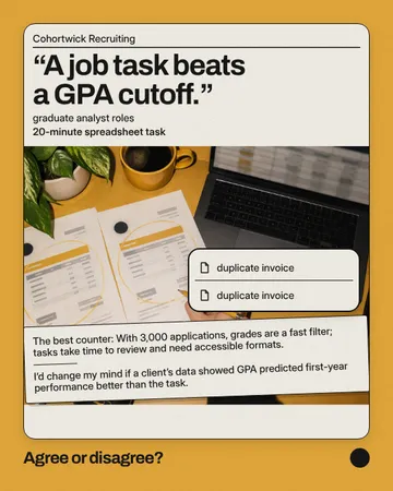 The Attached Qualification: a single post template from the Template Foundry, on a sample brand