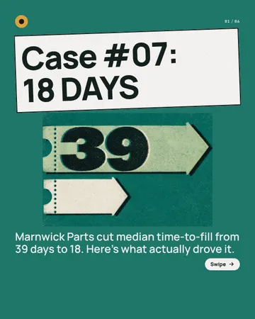 Waiting Cut Short: Case File: a carousel template from the Template Foundry, on a sample brand