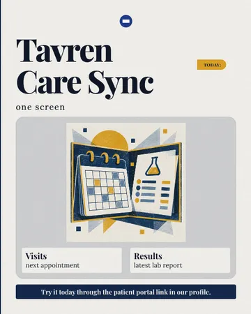 Shared Care Editorial: a single post template from the Template Foundry, on a sample brand