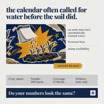 Field Evidence Collage: a single post template from the Template Foundry, on a sample brand