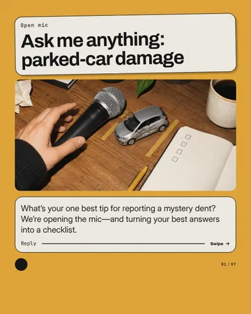 Replies Become Useful: a carousel template from the Template Foundry, on a sample brand