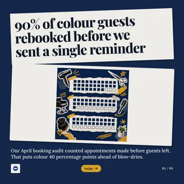 Checkout Tally Cutouts: a carousel template from the Template Foundry, on a sample brand