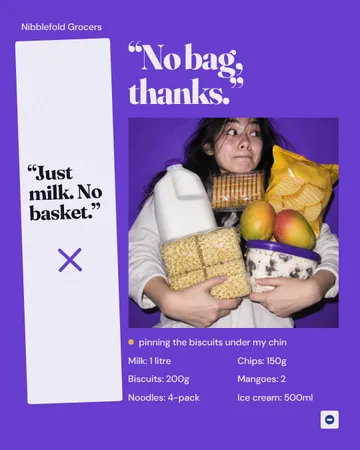 Human Basket Rebus: a single post template from the Template Foundry, on a sample brand