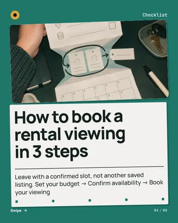 Rental Readiness Tear-Off: a carousel template from the Template Foundry, on a sample brand