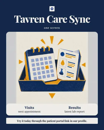 Shared Care Editorial Cover: a single post template from the Template Foundry, on a sample brand
