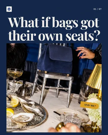 The Guest Who Stole Your Seat: a carousel template from the Template Foundry, on a sample brand