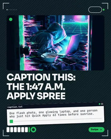 Dead-battery camera roll: a carousel template from the Template Foundry, on a sample brand