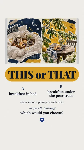 Breakfast Ballot Diptych: a single post template from the Template Foundry, on a sample brand