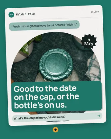 Seal reply thread: a single post template from the Template Foundry, on a sample brand