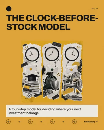 Match the Money to Its Clock: a carousel template from the Template Foundry, on a sample brand