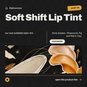 Soft Signal Arrival: a single post template from the Template Foundry, on a sample brand