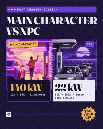 Character select duel: a single post template from the Template Foundry, on a sample brand