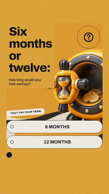 Locked In Poll: a single post template from the Template Foundry, on a sample brand