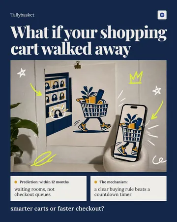 The Poster Escapes Into Your Phone: a single post template from the Template Foundry, on a sample brand