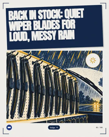 Full Rack Restock Posters: a carousel template from the Template Foundry, on a sample brand
