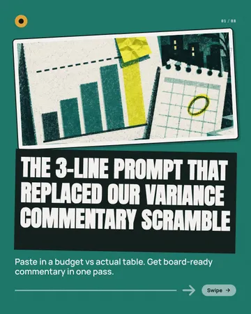 Paste path prompt pack: a carousel template from the Template Foundry, on a sample brand