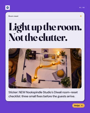 Guest Route Notes: a carousel template from the Template Foundry, on a sample brand