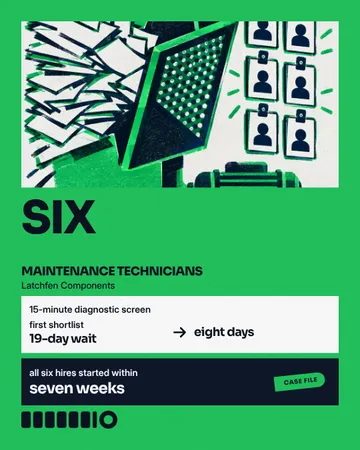 Maintenance Evidence Poster: a single post template from the Template Foundry, on a sample brand