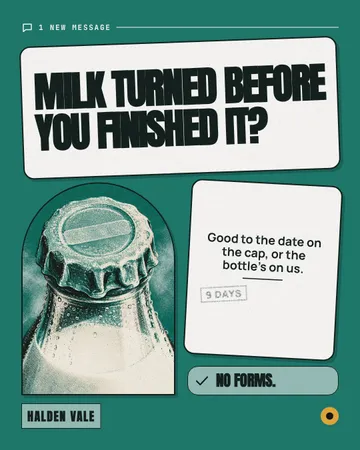 Doubt DM, sealed shut: a single post template from the Template Foundry, on a sample brand