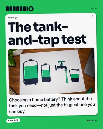 Keep the Bottom — Arrow Notes: a carousel template from the Template Foundry, on a sample brand