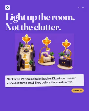 Three Lit Fixes: a carousel template from the Template Foundry, on a sample brand