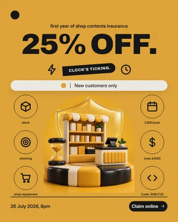 Protected Prize Flash Poster: a single post template from the Template Foundry, on a sample brand