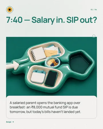 The salary sorting tray: a carousel template from the Template Foundry, on a sample brand