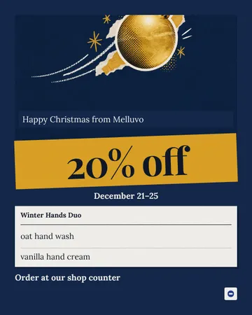 Decorations Down Duo Stays: a single post template from the Template Foundry, on a sample brand
