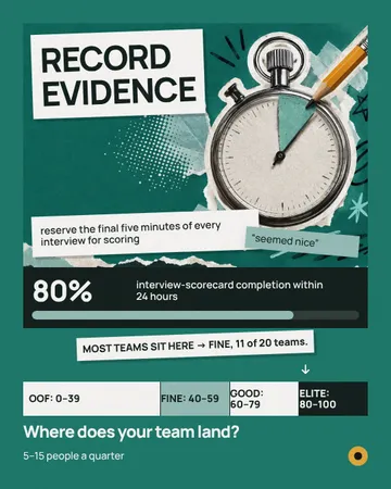 Evidence Not Vibes: a single post template from the Template Foundry, on a sample brand