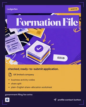 Fragmented Launch Poster: a single post template from the Template Foundry, on a sample brand