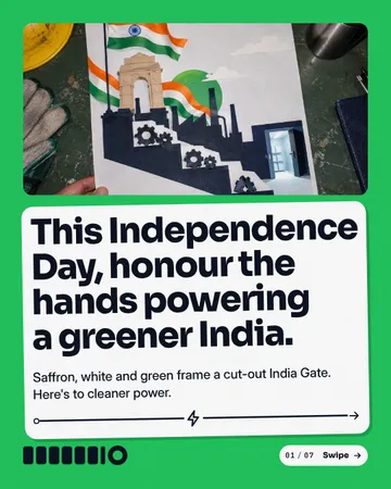 Flag Up Paper Power: a carousel template from the Template Foundry, on a sample brand