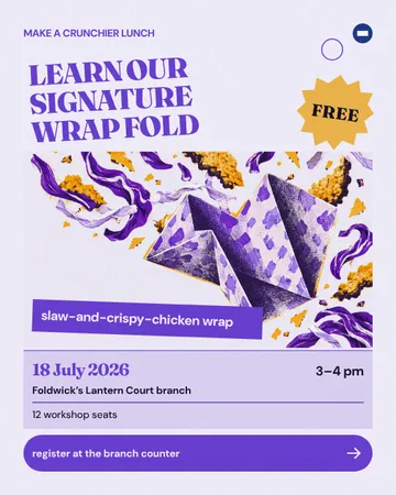 Folded Print Workshop Poster: a single post template from the Template Foundry, on a sample brand