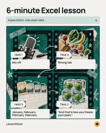 The Blooper Reel: a single post template from the Template Foundry, on a sample brand