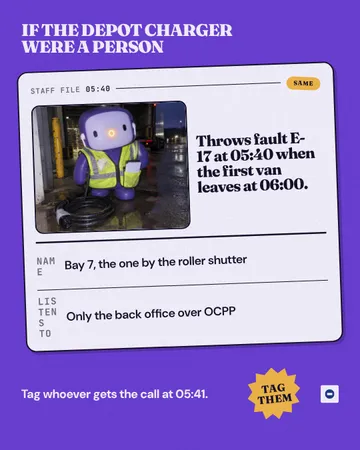 Staff file of a character: a single post template from the Template Foundry, on a sample brand