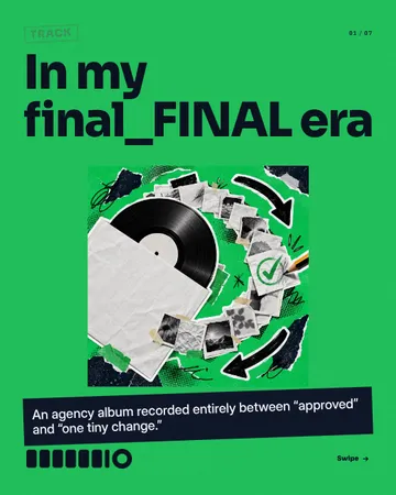 Revision Era Sleeves: a carousel template from the Template Foundry, on a sample brand