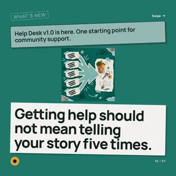 Five to One Release Flow: a carousel template from the Template Foundry, on a sample brand