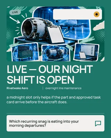 Hangar Portal Dispatch: a single post template from the Template Foundry, on a sample brand