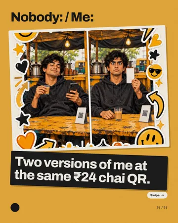 Chai Evidence Sticker: a carousel template from the Template Foundry, on a sample brand